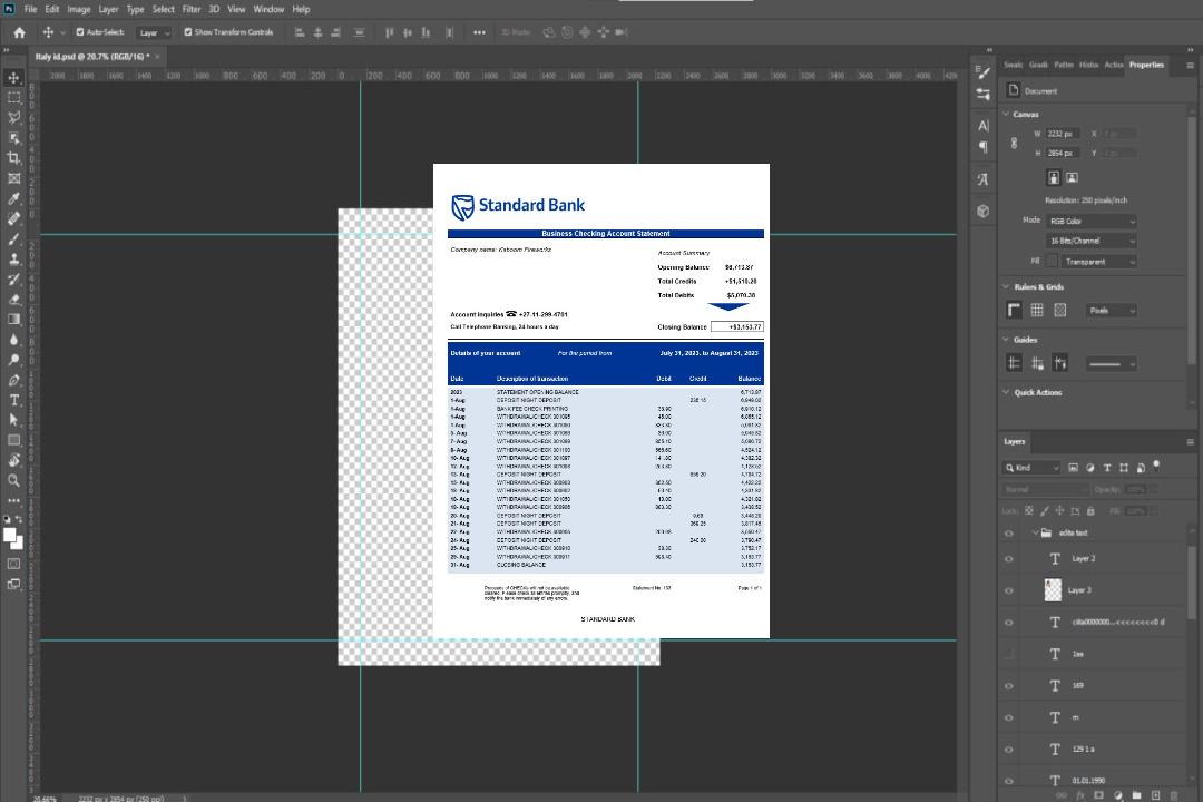 Modèle Word et PDF de déclaration d'organisation de la banque standard template Modèle Word et PDF de déclaration d'organisation de la banque standard template